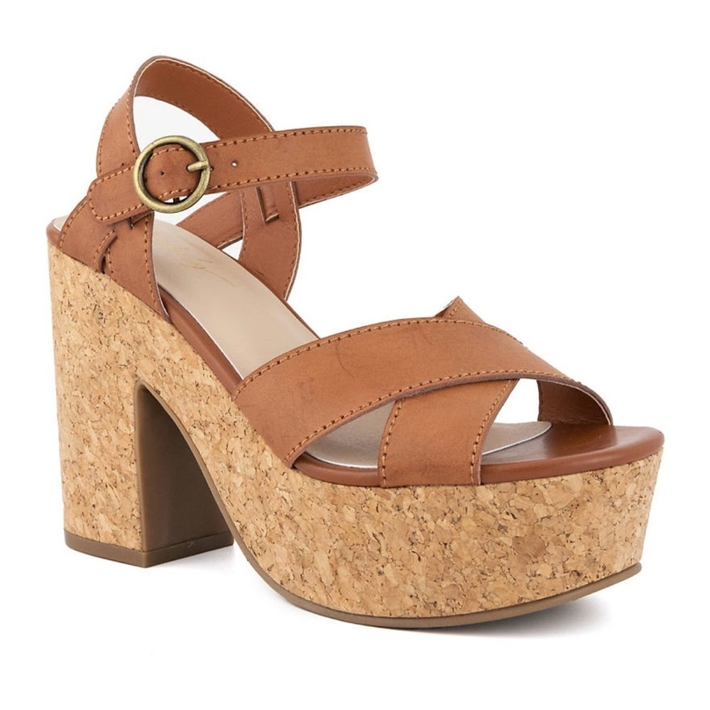 Wonderly Lynda Cork Heeled Platform